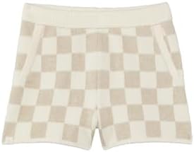 Barefoot Dreams Kids Checked Cotton Shorts