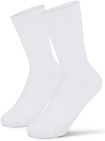 Anti Stink Solid Combed Cotton Dress Socks for Boys 6-8 Years