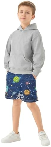 Aflyko Boys Casual Shorts Summer Outfit with Pockets for Daily Wear