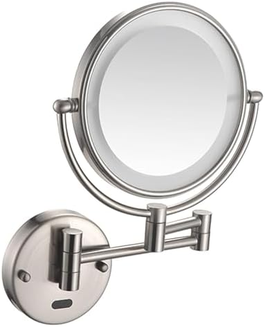 Wall-Mounted Lighted Makeup Mirror Rose Gold