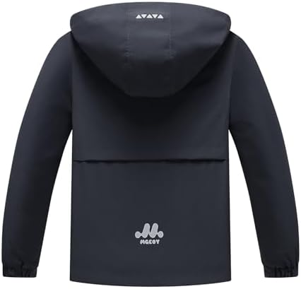 MGEOY Boys Girls Lightweight Waterproof Rain Jacket