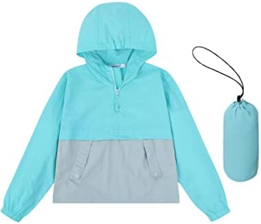 Pouch rain jacket for kids