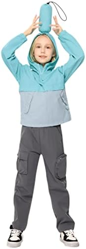Pouch rain jacket for kids