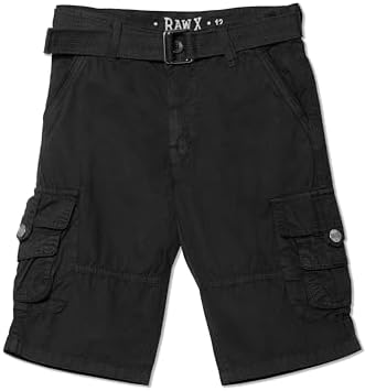 Raw X Boys Cargo Shorts 8-18 Years 100 Cotton