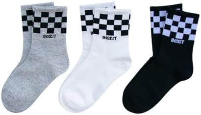 Comfy Checkered Cotton Socks for Kids