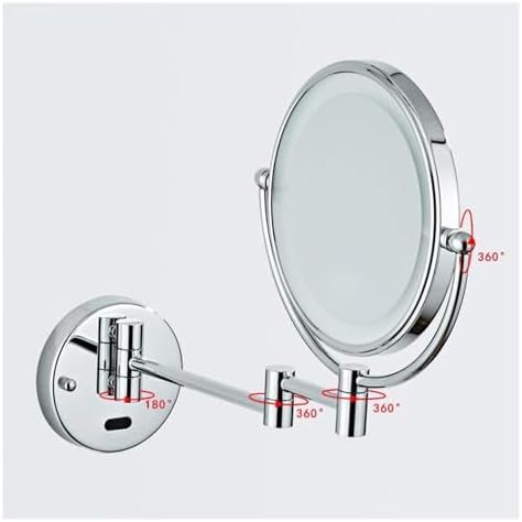 Wall-Mounted Lighted Makeup Mirror Rose Gold
