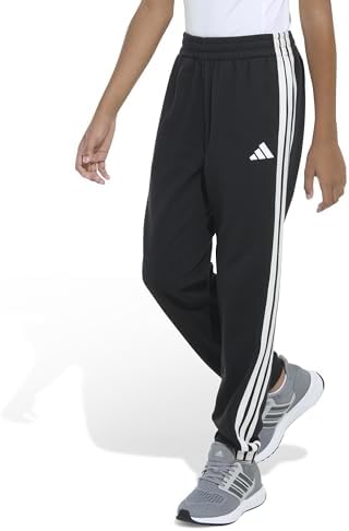adidas Boys 3 Stripe Elastic Cuff Jogger