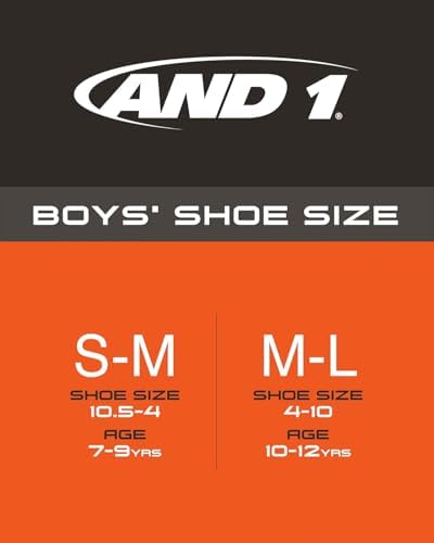 AND1 Boys Soft Athletic Socks