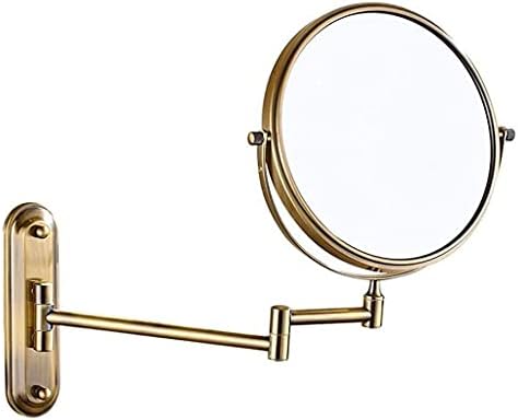 Adjustable dual-sided 8-inch vanity mirror