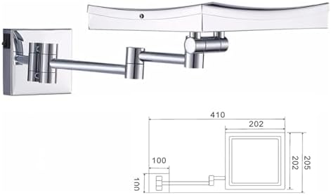 Lighted Make-up Mirror for Wall-Mounted Vanity