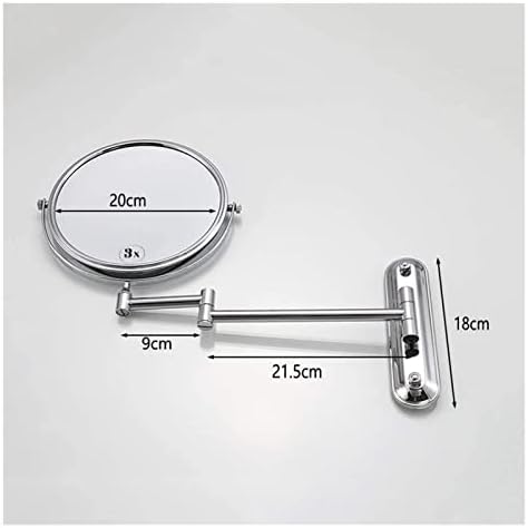 Wall-Mounted Telescoping Makeup Mirror