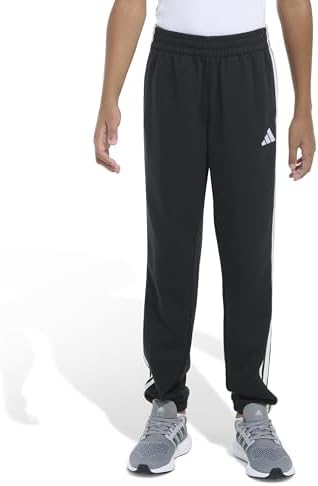 adidas Boys 3 Stripe Elastic Cuff Jogger
