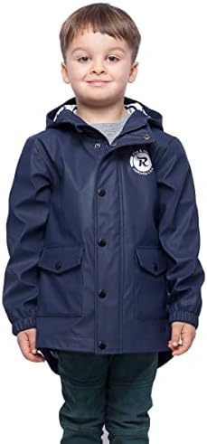 RokkaRolla Boys Waterproof Rain Jacket Toddler Boys Hoodie