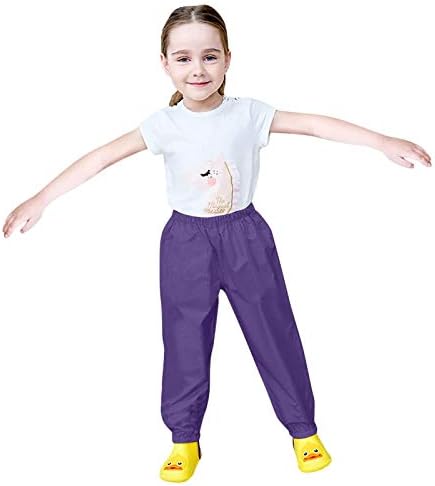 Colorful Toddler Rain Pants Lightweight Reflective