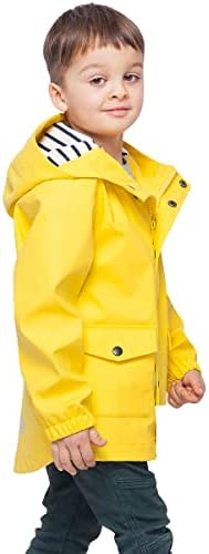 RokkaRolla Boys Waterproof Rain Jacket Durable for Kids