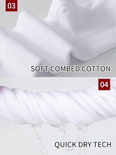 Anti Stink Solid Combed Cotton Dress Socks for Boys 6-8 Years