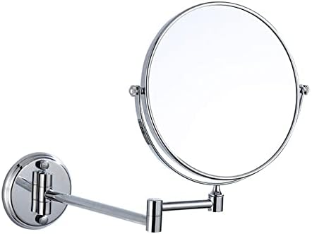 Wall-Mounted Makeup Mirror 8-inch 3x Swivel Adjustable