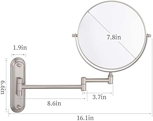 Double-Sided 8-inch Makeshift Mirror