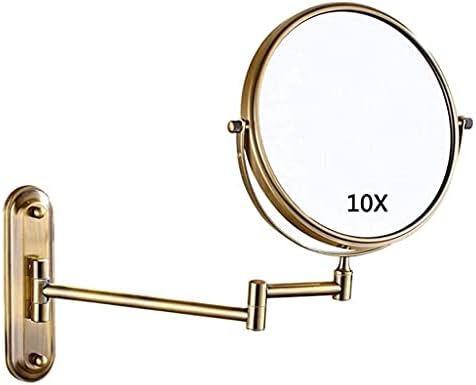 Adjustable dual-sided 8-inch vanity mirror