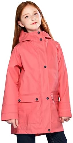 Kids Waterproof Rain Jacket for Boys Girls