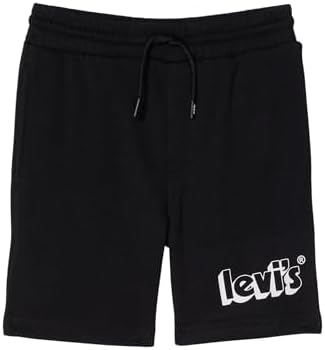 Levis Boy Graphic Jogger Shorts Black Size 5