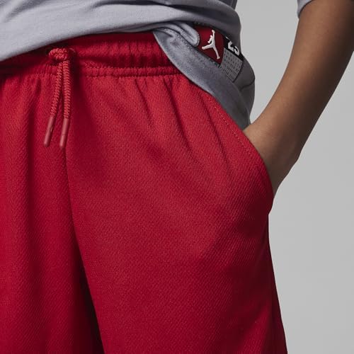 Kids Stretch Waistband Basketball Shorts Gym Red 85C186-R78 Comfort Fit
