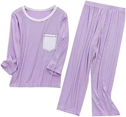 Kids Pajama Set Holiday Red Plaid Top and Trousers