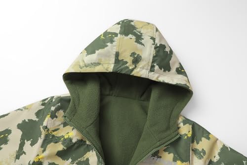 MGEOY Boys Girls Rain Jackets Waterproof Hooded Raincoats for Kids 4-14Y
