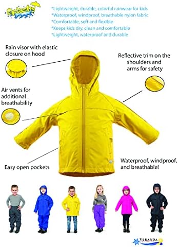 Splashy Waterproof Rain Jacket for Kids Durable and Stylish