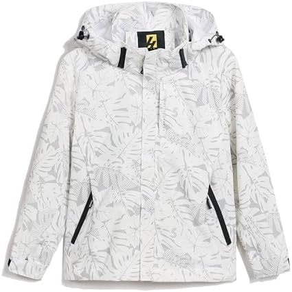 Boys Girls Lightweight Waterproof Windbreaker Hoodie Protected Against Wet Conditions