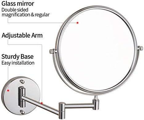 OGRAFF 5X Wall-Mounted Makeup Mirror Double Sided