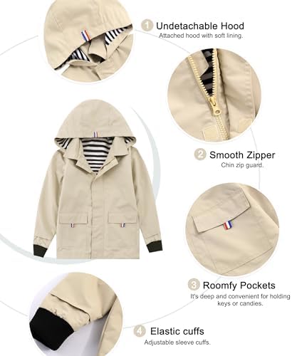 Hiheart Waterproof Hoodie for Kids