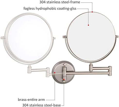 Omatica - 8-Inch Double Sided Magnifying Mirror