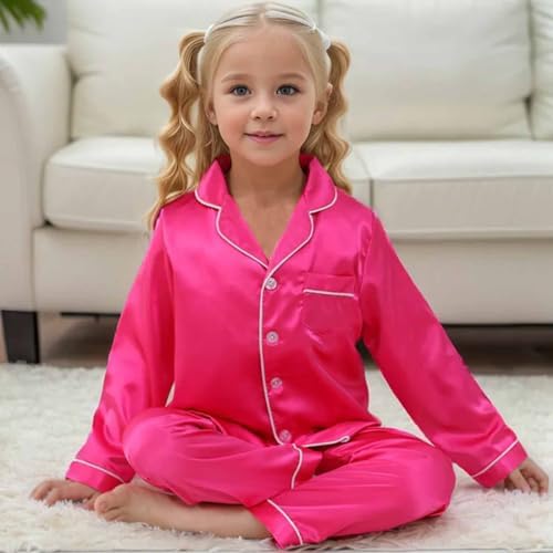 Kids Satin Pajama Set for Boys and Girls 1