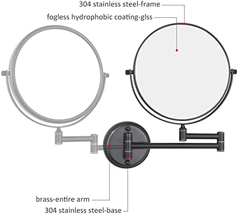 OGRAFF Wall Mounted Makeup Mirror