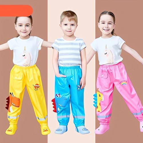 Durable Water-Resistant Rain Jacket for Kids Waterproof Stretch-Fit and Reflective