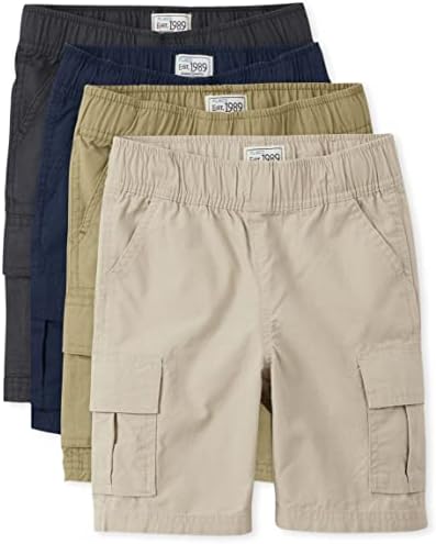 Stylish Boys Cargo Shorts 4-Piece Multipack