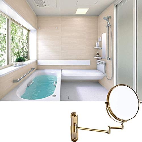 68-Inch Wall-Mounted Makeup Mirror with Magnification and Swivel