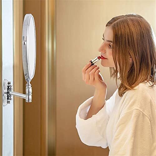 OGRAFF Wall-Mounted Makeup Mirror 8-inch Chrome Finish Elegant bathroom tool