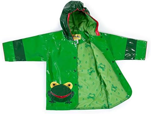 Kidorable Green Frog Raincoat for Boys Waterproof Fun and Durable
