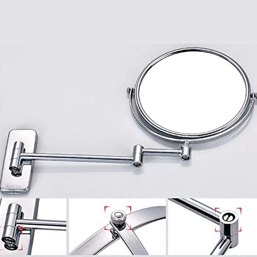 8 Inch Wall Mounted Makeup Mirror with 3X Magnification