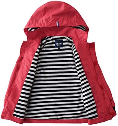 Hiheart Boys Girls Waterproof Hooded Jackets