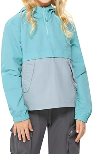 Pouch rain jacket for kids