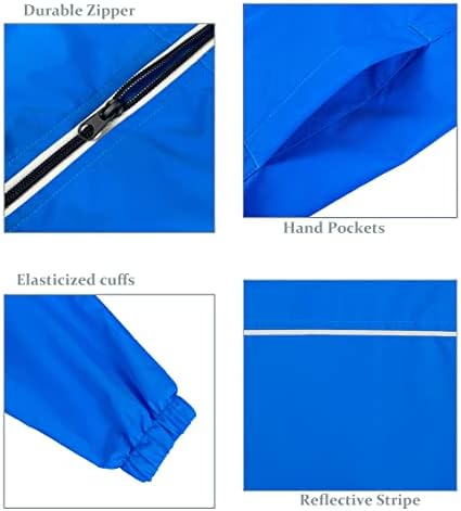 Boys Waterproof Fortunates Lightweight Windproof Fleece-Lined Rain Jackets