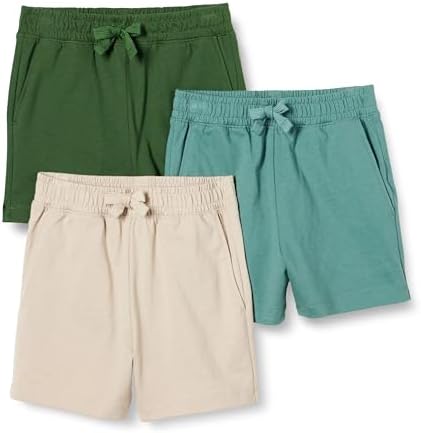 Perfect Fit Boys and Toddlers Cotton Jersey Shorts Pack of 3