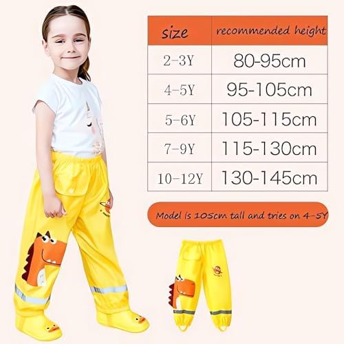 Durable Water-Resistant Rain Jacket for Kids Waterproof Stretch-Fit and Reflective