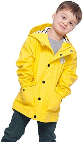 RokkaRolla Boys Waterproof Rain Jacket Durable for Kids