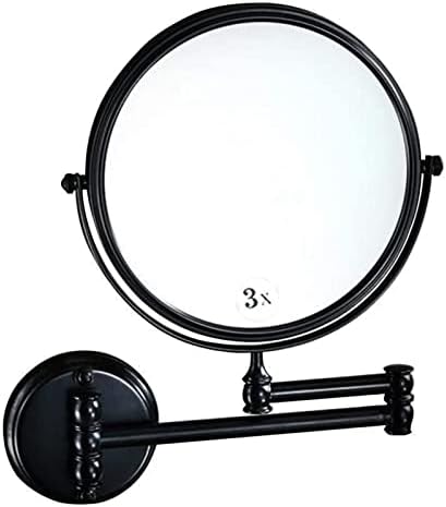 Sturdy Wall-Mounted Makeup Mirror with 360 Rotation and Flexible Arm