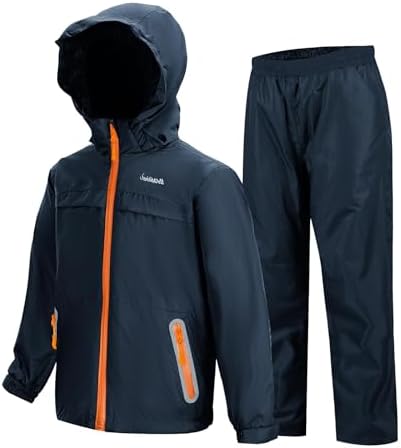 Swisswell Kids Waterproof Rain Jacket Pants for Boys