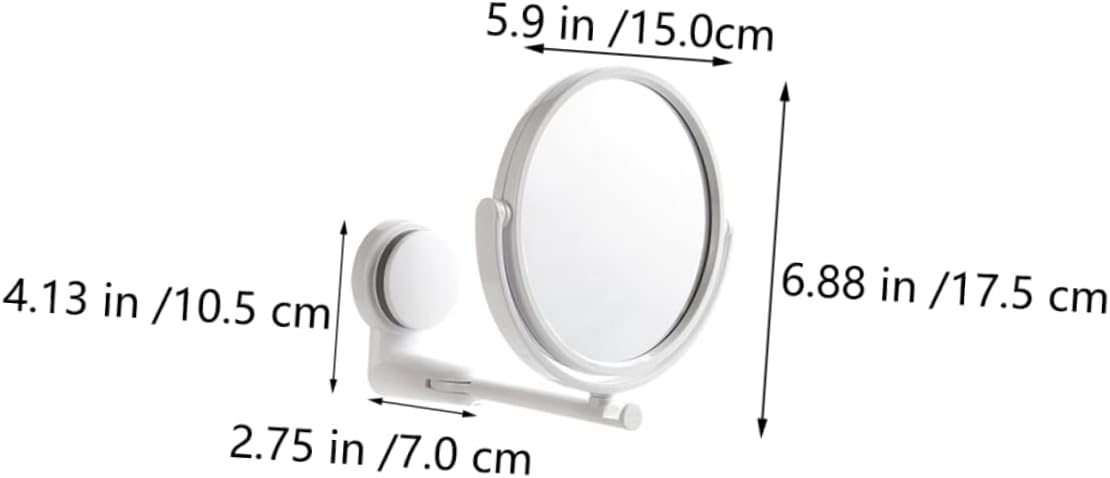 IPetboom Makeup Mirror Vanity Wall-Mounted with Storage